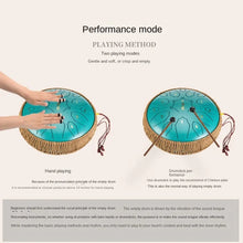 Load image into Gallery viewer, 12 Inch 15 Note Tongue Drum D Key Ethereal Drum Beginner Hand Pan Drums Yoga Meditation