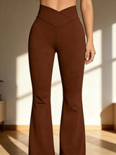 Load image into Gallery viewer, Women V Waist Flare Leggings High Waist Butt Lifting Bootcut Yoga Pants
