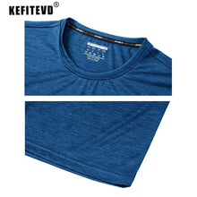 Load image into Gallery viewer, KEFITEVD Men Short Sleeve T-Shirt Quick Dry Athletic Shirts