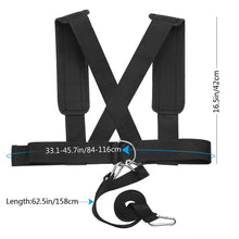 Load image into Gallery viewer, Resistance Bands Fitness Sled Harness Vest with Pad