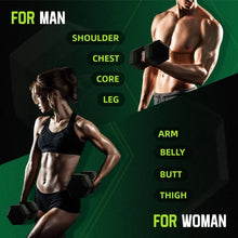 Load image into Gallery viewer, BalanceFrom Rubber Encased Hex Dumbbells, 45 lbs Pair, Black