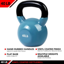 Load image into Gallery viewer, Kettlebell Weights Vinyl Coated Iron
