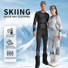 Load image into Gallery viewer, Ski Base Layer Set Men Women Thermal Quick Dry Moisture Wicking Compression Wear