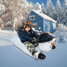 Load image into Gallery viewer, Winter Snow Tube Inflatable Snow Tube Winter Snowman Snow Tube Inflatable Snow Sled