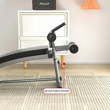 Load image into Gallery viewer, Adjustable Decline Sit Up Bench Reverse Crunch