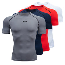 Load image into Gallery viewer, Mens Running Compression T-shirt Short Sleeve Sport Tees