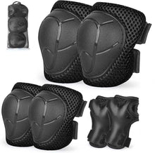 Load image into Gallery viewer, Kids Protective Gear Knee Pads and Elbow Pads 3 in 1 with Wrist Guard for Rollerblading Skateboard