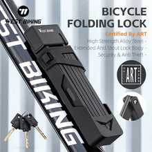 Load image into Gallery viewer, WEST BIKING Foldable Bike Lock