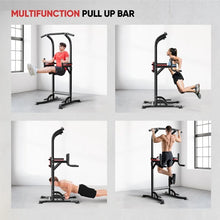 Load image into Gallery viewer, Oneofics Pull Up Bar Station, Adjustable Multifunction Power Tower Dip Bar Station