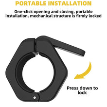 Load image into Gallery viewer, Non Slip 2 Inch Olympic Barbell Clamps with Quick Release Spin Lock