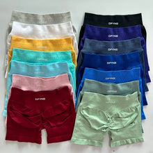 Load image into Gallery viewer, Dfyne Impact Shorts Low Ribbed Band Yoga Shorts Seamless Scrunch Bum Workout Gym Shorts