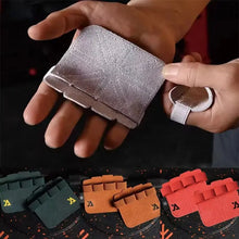 Load image into Gallery viewer, Four-fingers Fitness Gloves Gym Barbells Weightlifting Cowhide Gloves