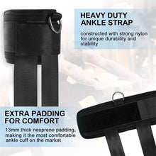 Load image into Gallery viewer, 1Pair Dumbbell Ankle Strap Adjustable Ankle Weights for Glute Leg Workouts