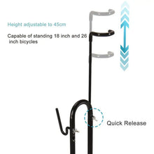 Load image into Gallery viewer, Upright Bike Stand Freestanding Indoor Bike Storage Rack