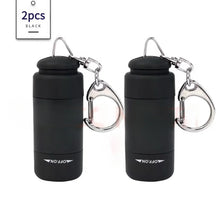 Load image into Gallery viewer, Led micro pocket flashlight portable USB rechargeable keychain flashlight waterproof home Outdoor Hiking