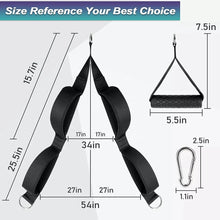 Load image into Gallery viewer, Fitness Tricep Rope Cable Attachment With 2pcs Grip Power Sports Handles Strap For Home Gym Arm Weightlifting Strength Training