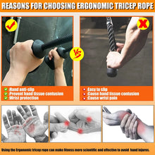 Load image into Gallery viewer, Fitness Biceps Triceps Rope Pull Down Grip Handles