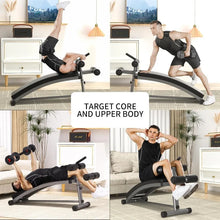 Load image into Gallery viewer, Adjustable Decline Sit Up Bench Reverse Crunch
