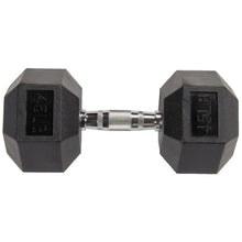 Load image into Gallery viewer, Rubber Encased Hex Dumbbell