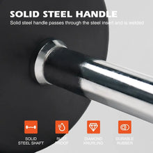 Load image into Gallery viewer, Rubber Coated Fixed Barbell,