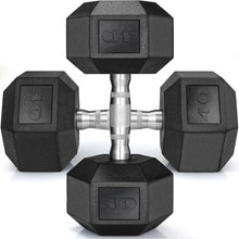 Load image into Gallery viewer, Rubber Hex Dumbbell Hand Weight