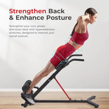 Load image into Gallery viewer, Foldable Hyperextension Roman Chair w/Back Extension, Home Gym Sit Up Bench
