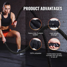 Load image into Gallery viewer, VEVOR Battle Rope Polyester Exercise Rope Battle Exercise Equipment