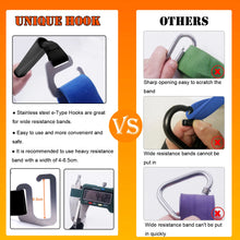 Load image into Gallery viewer, Large Hook Portable Resistance Band Exercise Bar Full Body Squat