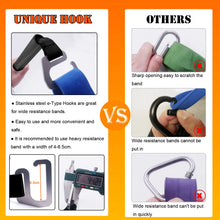 Load image into Gallery viewer, Large Hook Portable Resistance Band Exercise Bar Full Body Squat