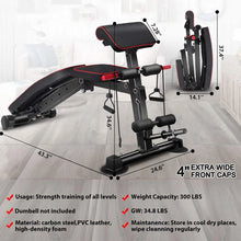 Load image into Gallery viewer, Adjustable Weight Bench - Utility workout Benches