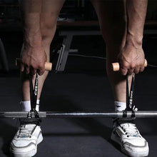 Load image into Gallery viewer, 1Pair Wooden Grips Pull Up Handle Deadlift