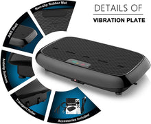 Load image into Gallery viewer, Vibration Plate, Whole Body Vibration Platform Exercise Machine with Bluetooth
