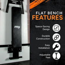 Load image into Gallery viewer, PRx Performance Folding Wall Mounted Flat Weight Bench