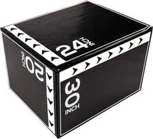 Load image into Gallery viewer, 3 in 1 20 x 24 x 30 Inch Foam Plyometric Box