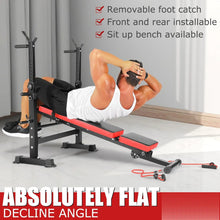 Load image into Gallery viewer, 6 in 1 Weight Bench Set with Squat Rack