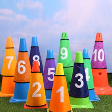 Load image into Gallery viewer, 10 Pcs Football Sign Bucket Number Sleeves