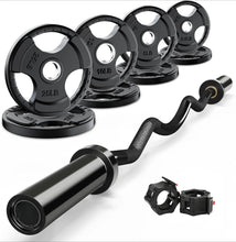 Load image into Gallery viewer, 2 Inch EZ Curl Bar with Weights