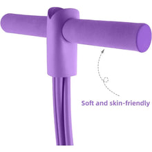 Load image into Gallery viewer, 4-Level Resistance Band Tensioner with Non-Slip Handles - Home Fitness Equipment for Abdominal Muscle Training Yoga