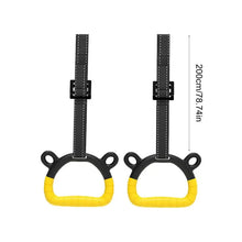 Load image into Gallery viewer, Pull Up Rings 2pcs Trapeze Bar Gymnast Rings Set Non-Slip Calisthenics Rings