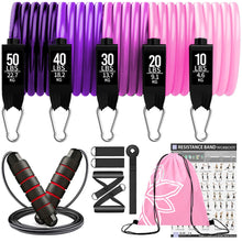 Load image into Gallery viewer, Resistance Bands Set Exercise Bands with Door Anchor