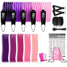 Load image into Gallery viewer, Resistance Bands Set Exercise Bands with Door Anchor