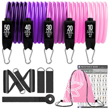Load image into Gallery viewer, Resistance Bands Set Exercise Bands with Door Anchor