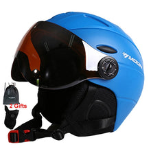 Load image into Gallery viewer, MOON Professional Half-covered Ski Helmet Integrally-molded Sports man women snow Skiing Snowboard Helmets with Goggles cover - owens-gym