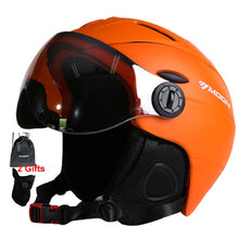 Load image into Gallery viewer, MOON Professional Half-covered Ski Helmet Integrally-molded Sports man women snow Skiing Snowboard Helmets with Goggles cover - owens-gym