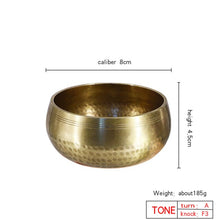 Load image into Gallery viewer, Gandhanra 3.2"-7.9" Tibetan Handcrafted Full Moon Singing Bowl For Sound Healing,Meditation,Relaxation,Yoga,Chakra Balancing - owens-gym