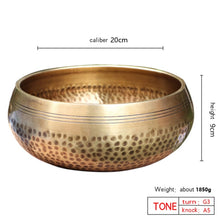 Load image into Gallery viewer, Gandhanra 3.2"-7.9" Tibetan Handcrafted Full Moon Singing Bowl For Sound Healing,Meditation,Relaxation,Yoga,Chakra Balancing - owens-gym