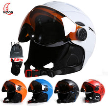 Load image into Gallery viewer, MOON Professional Half-covered Ski Helmet Integrally-molded Sports man women snow Skiing Snowboard Helmets with Goggles cover - owens-gym