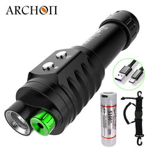 Load image into Gallery viewer, 2in1 Diving Flashlight Dive Green Laser Pointer Lights - owens-gym