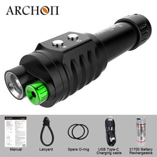 Load image into Gallery viewer, 2in1 Diving Flashlight Dive Green Laser Pointer Lights - owens-gym