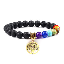 Load image into Gallery viewer, Hot 7 Chakra Life Tree Bracelets Natural Stone Reiki Healing - owens-gym